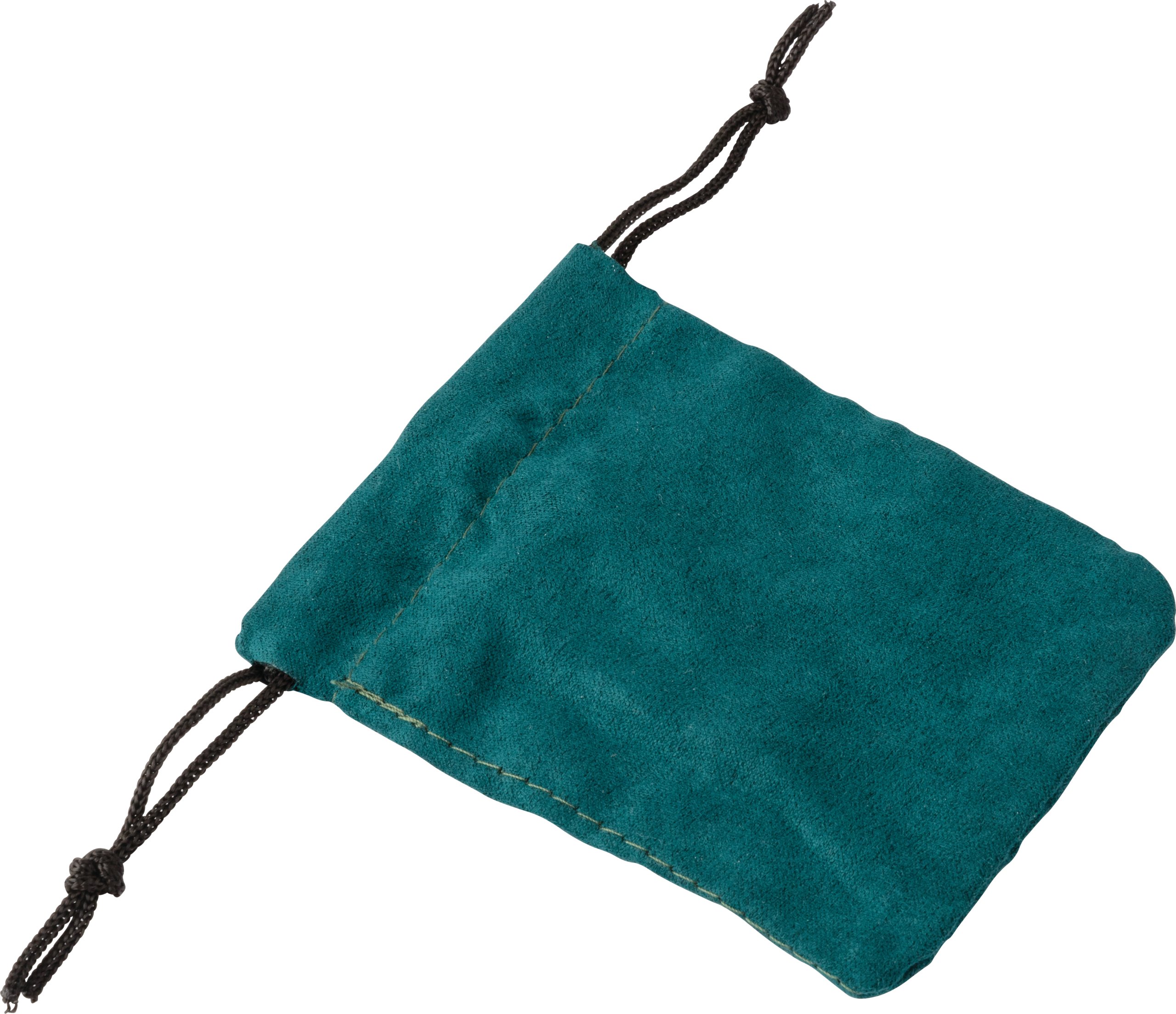Loryn Collection Suede Drawstring Pouch with Inner Divider
