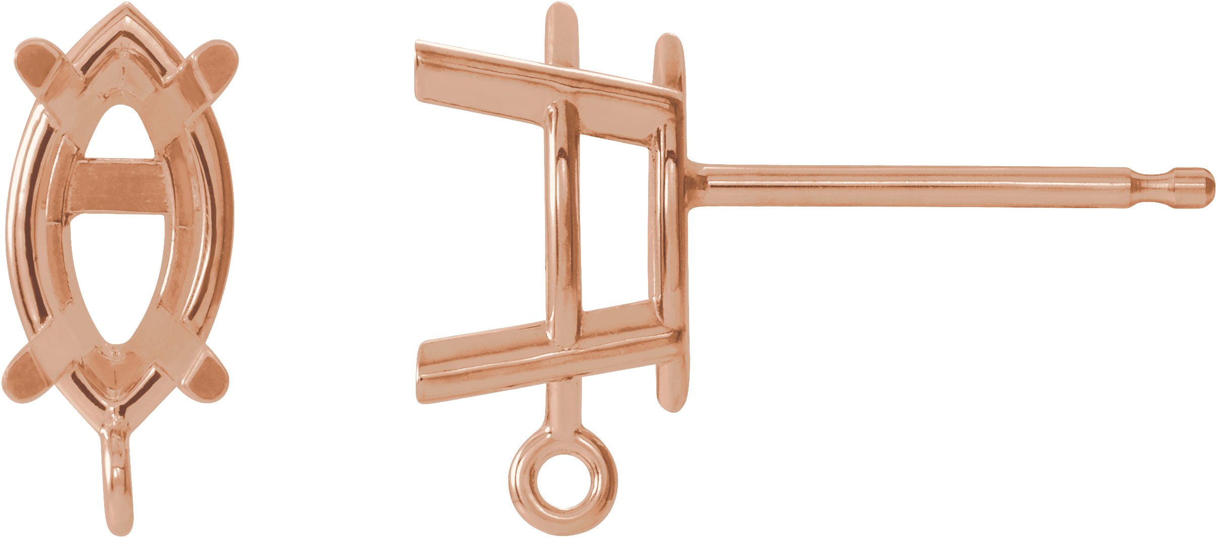 Basket Stud Earring Top