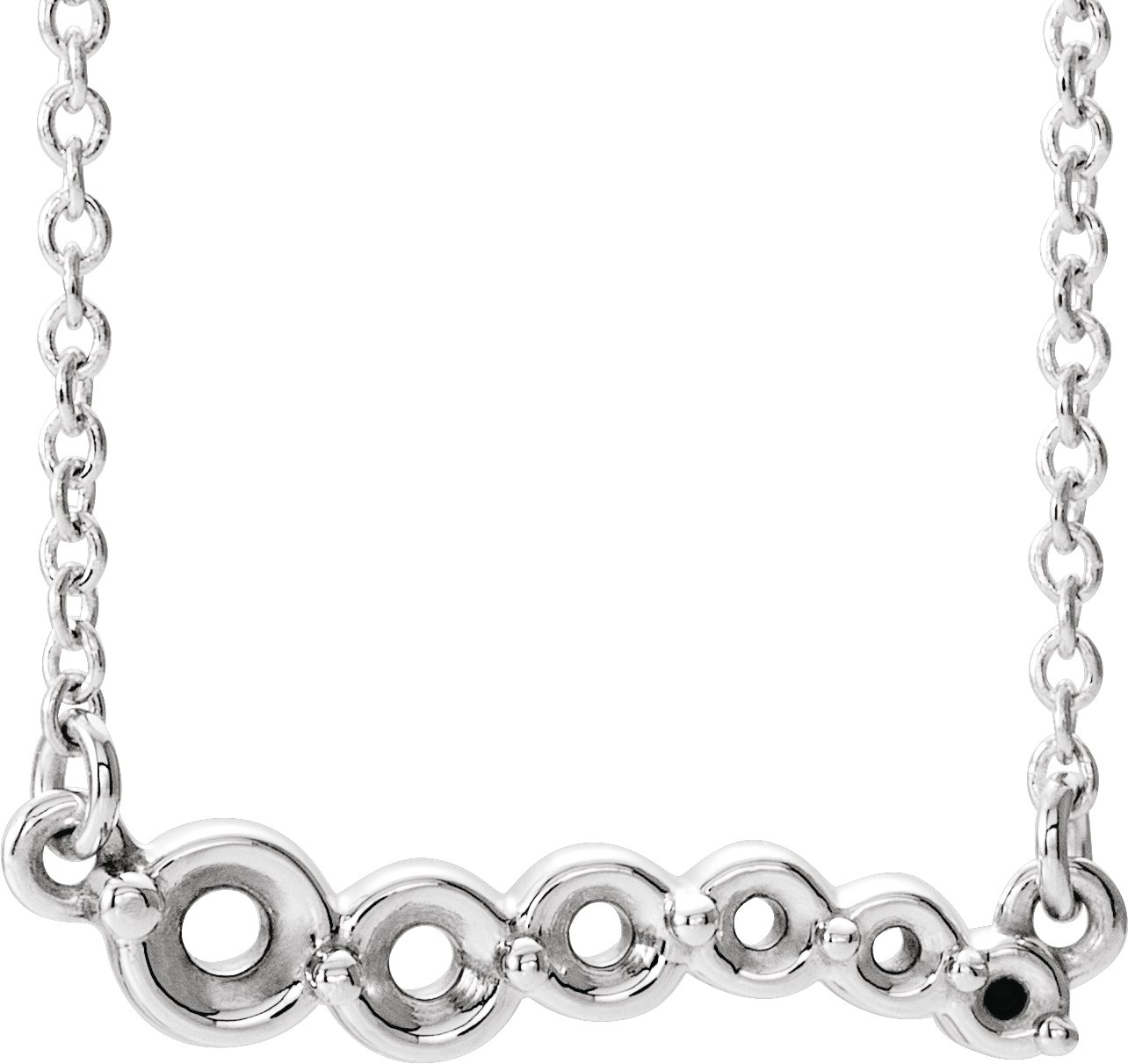 Graduated Curved Bar Necklace or Center
