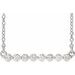 Sterling Silver 1/4 CTW Natural Diamond Bar 18
