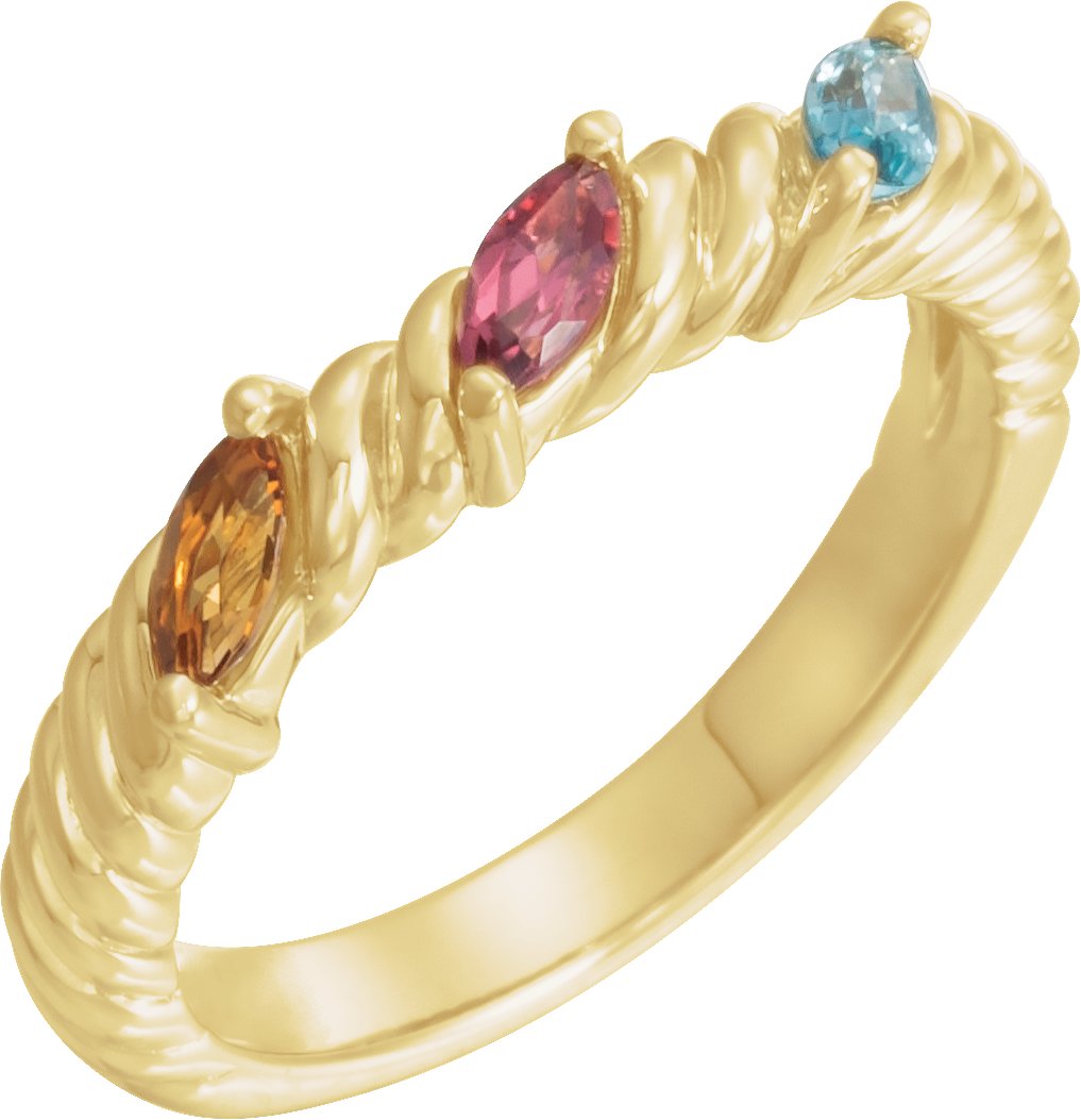 Family Stackable Rope Ring