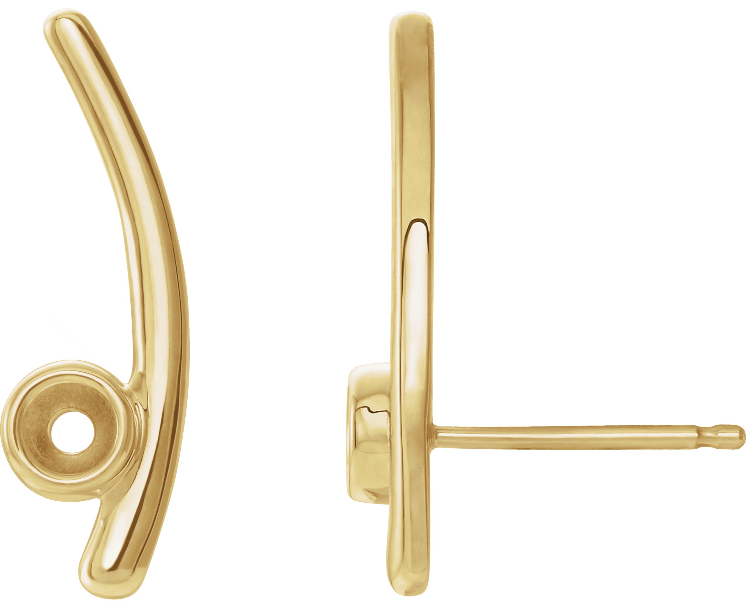 Bezel-Set Ear Climbers