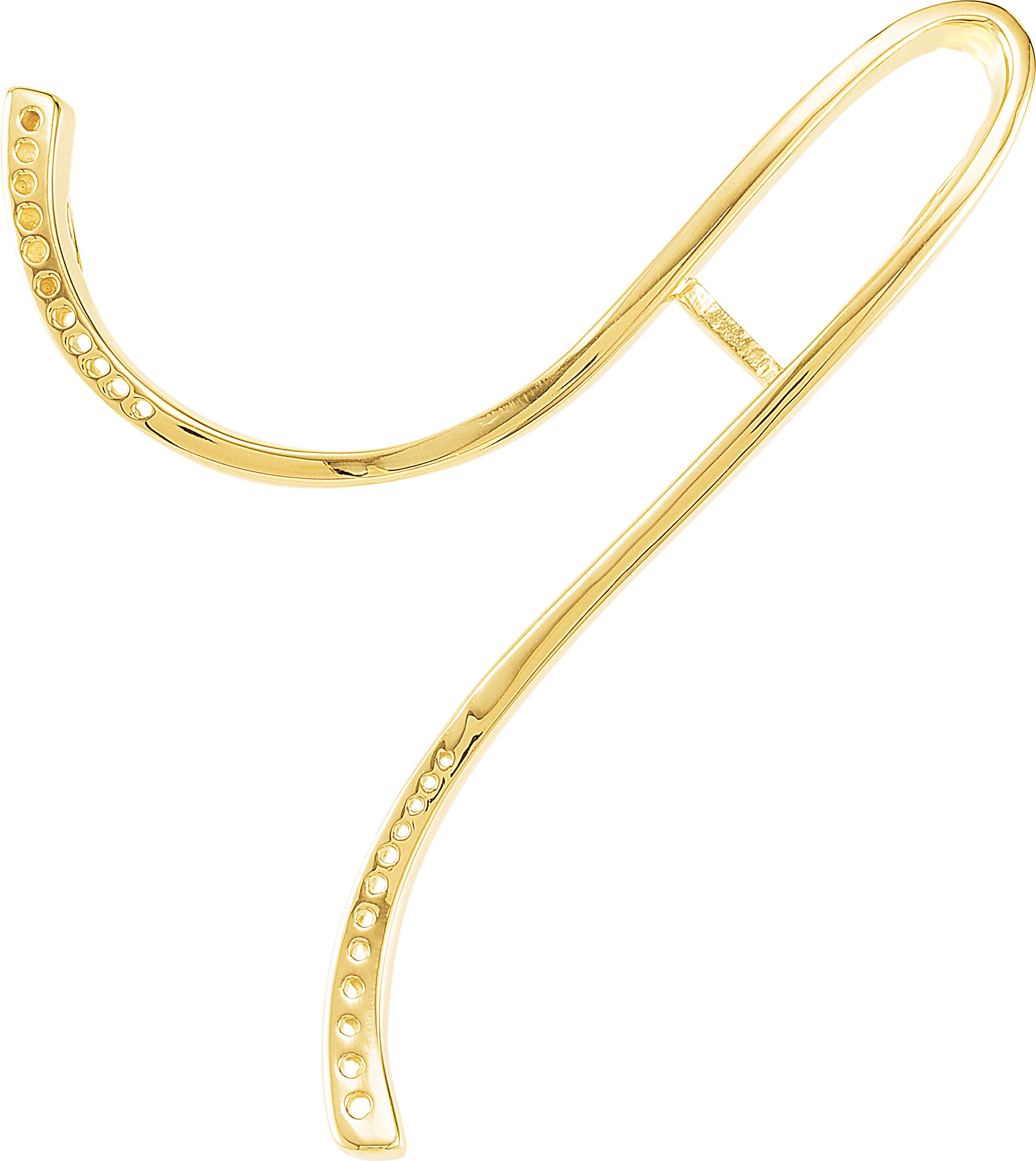 Accented Freeform Pearl Pendant