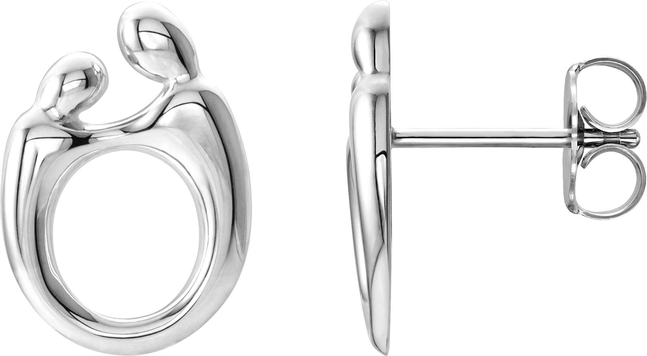 Sterling Silver Mother and Child® Right Earring