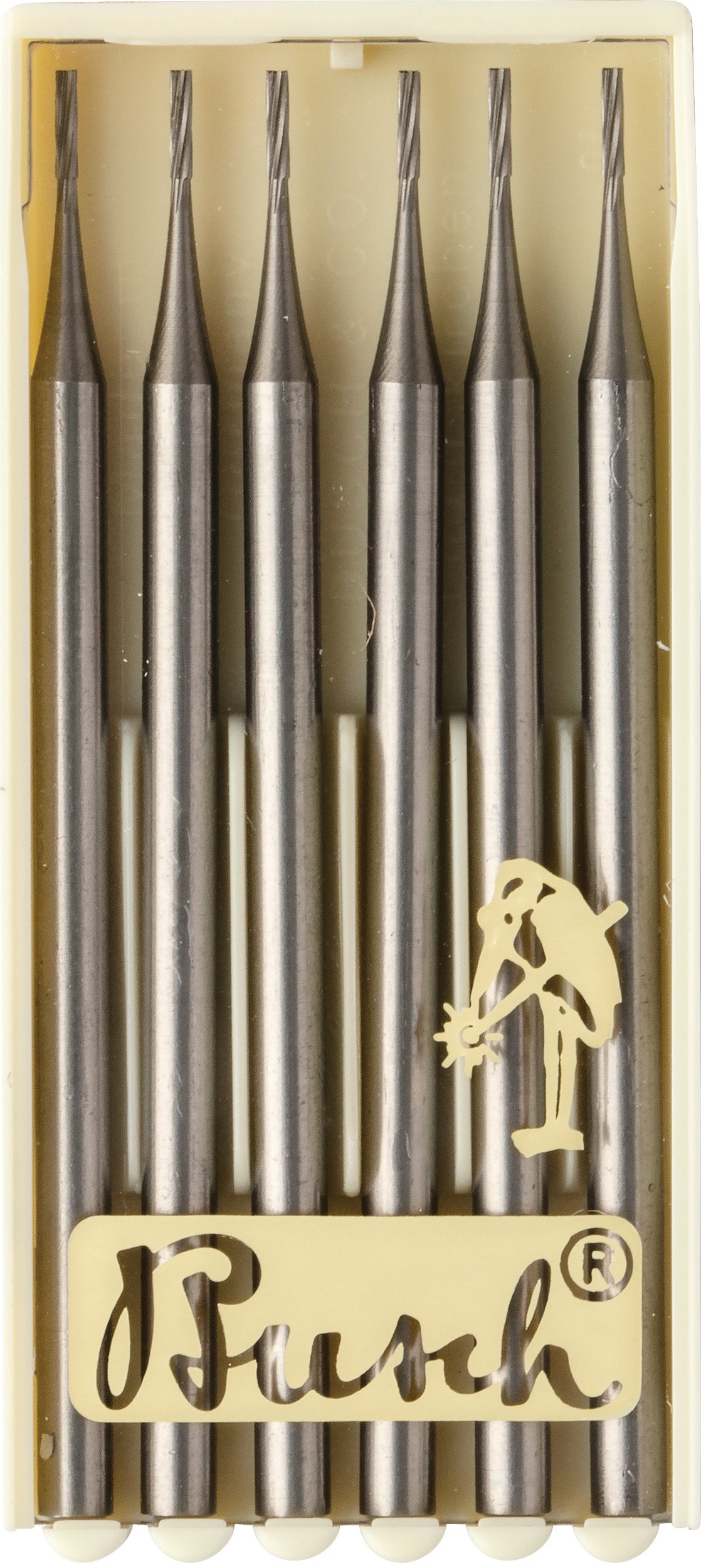 Busch® Square Single-Cut Cylinder Burs
