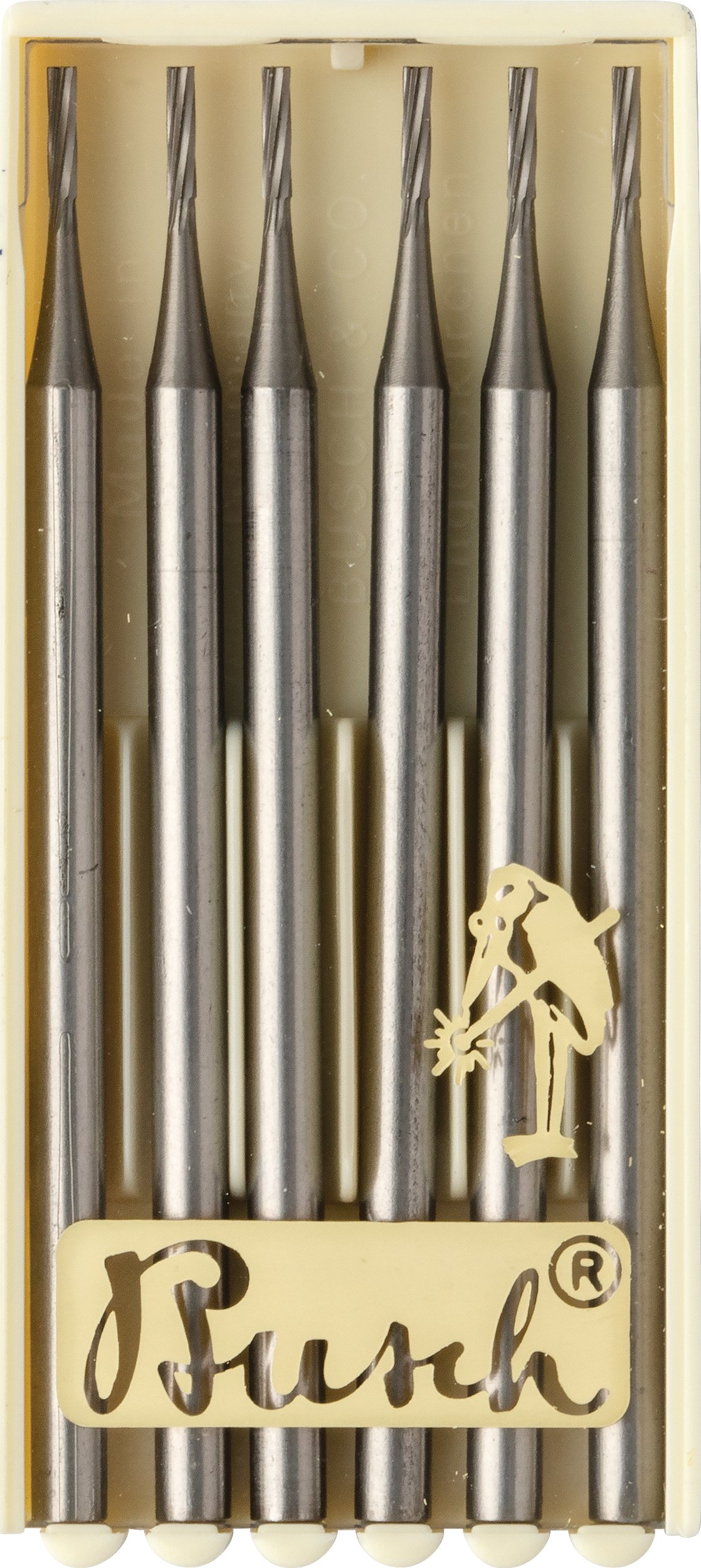 Busch® Square Single-Cut Cylinder Burs