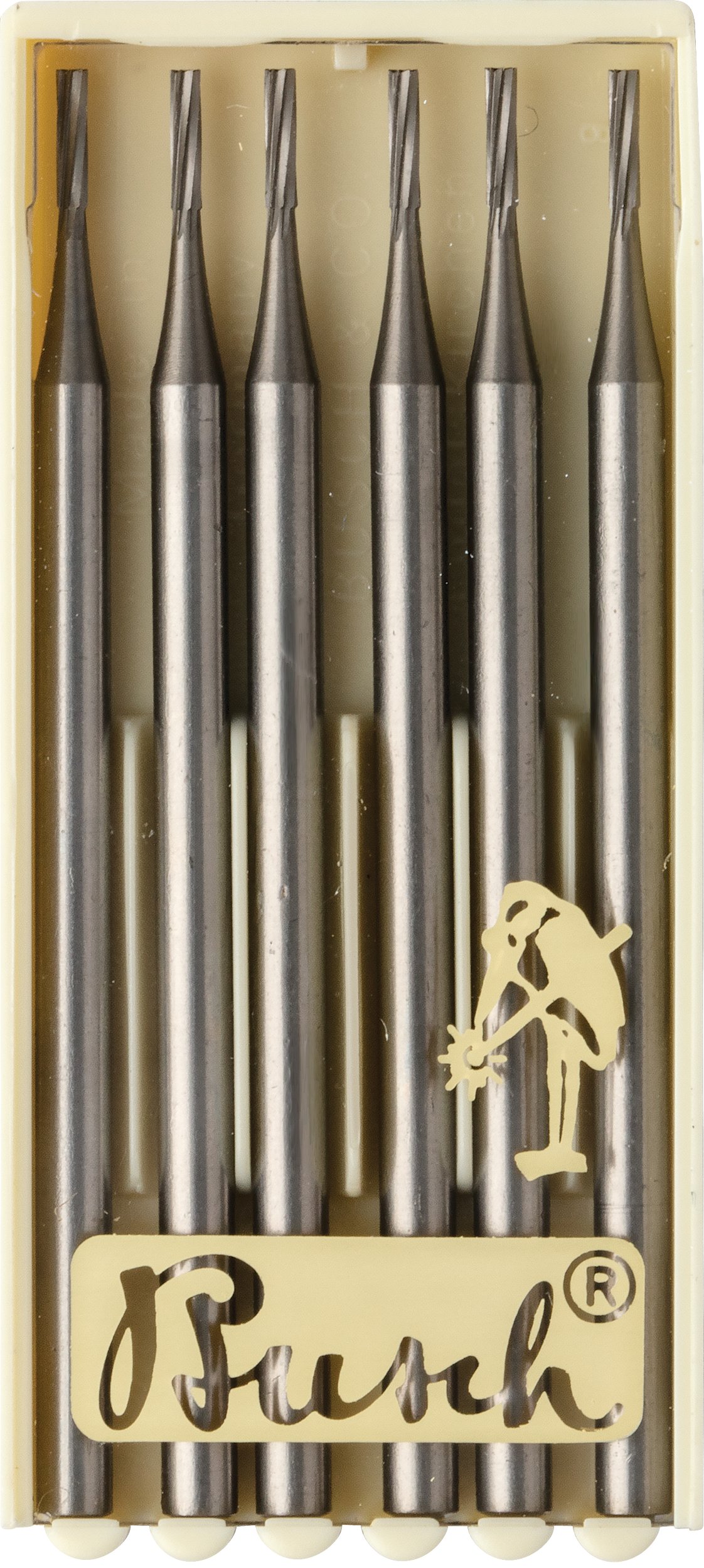 Busch® Square Single-Cut Cylinder Burs