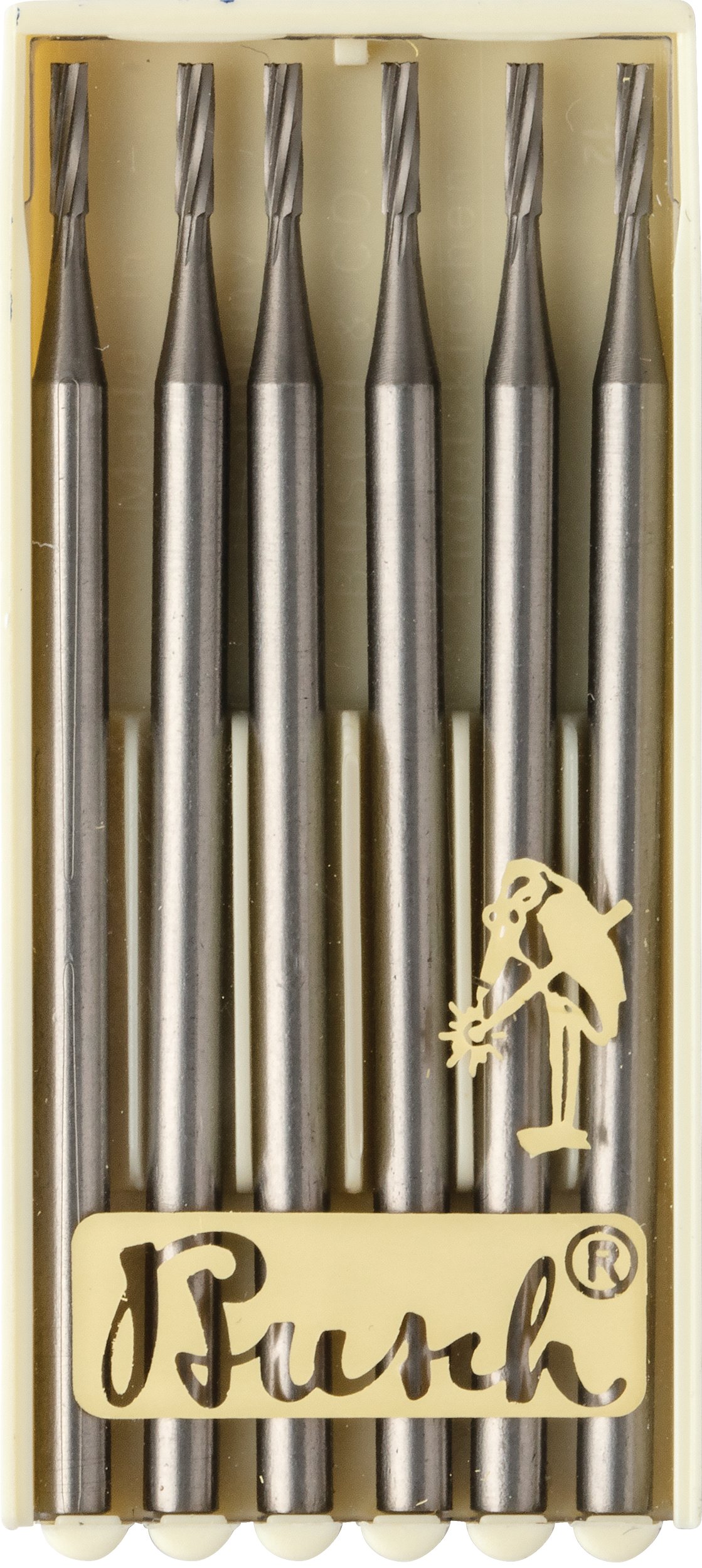 Busch® Square Single-Cut Cylinder Burs