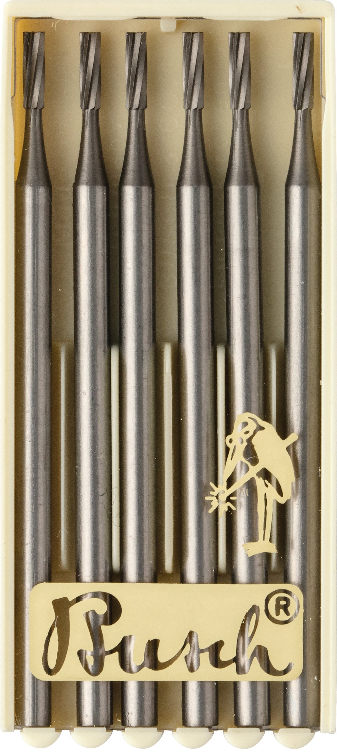Busch® Square Single-Cut Cylinder Burs