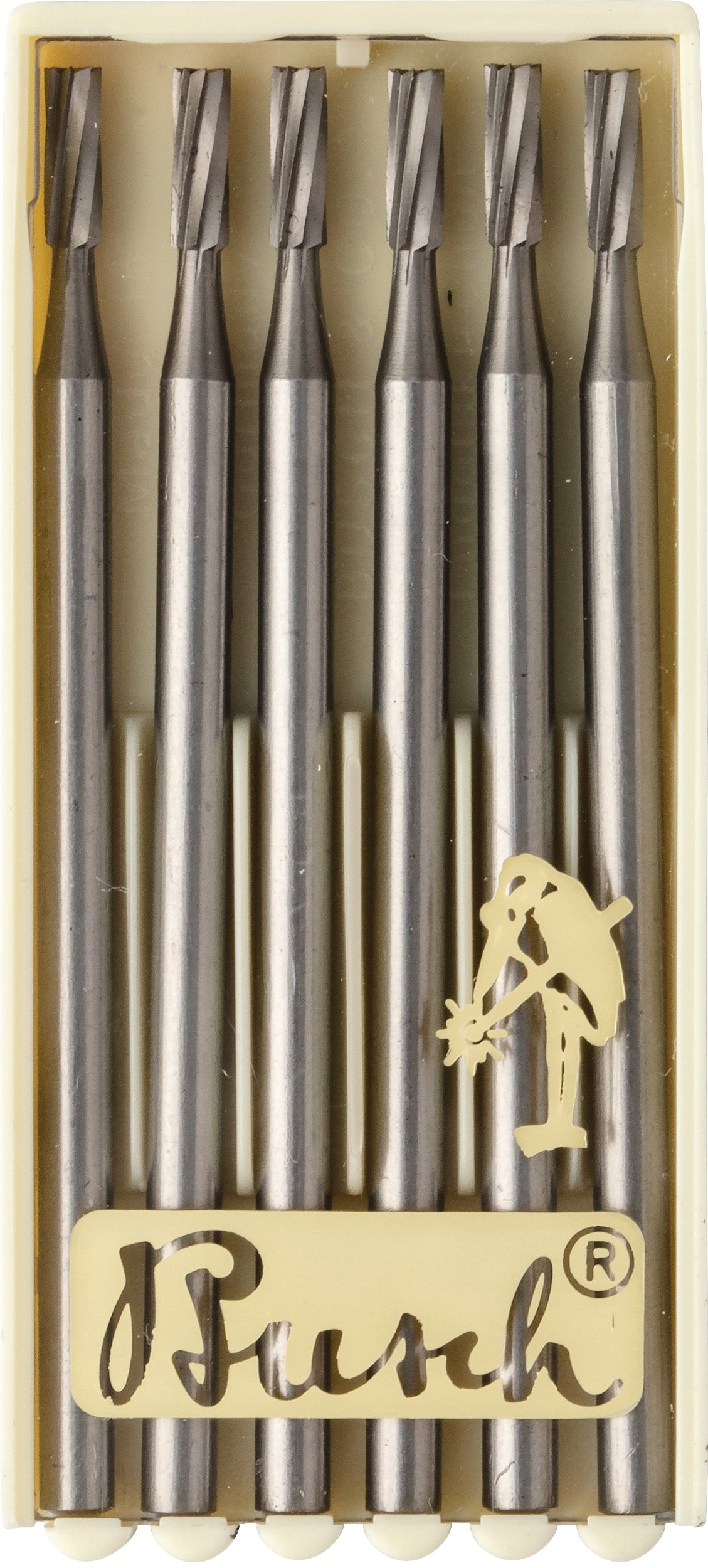 Busch® Square Single-Cut Cylinder Burs