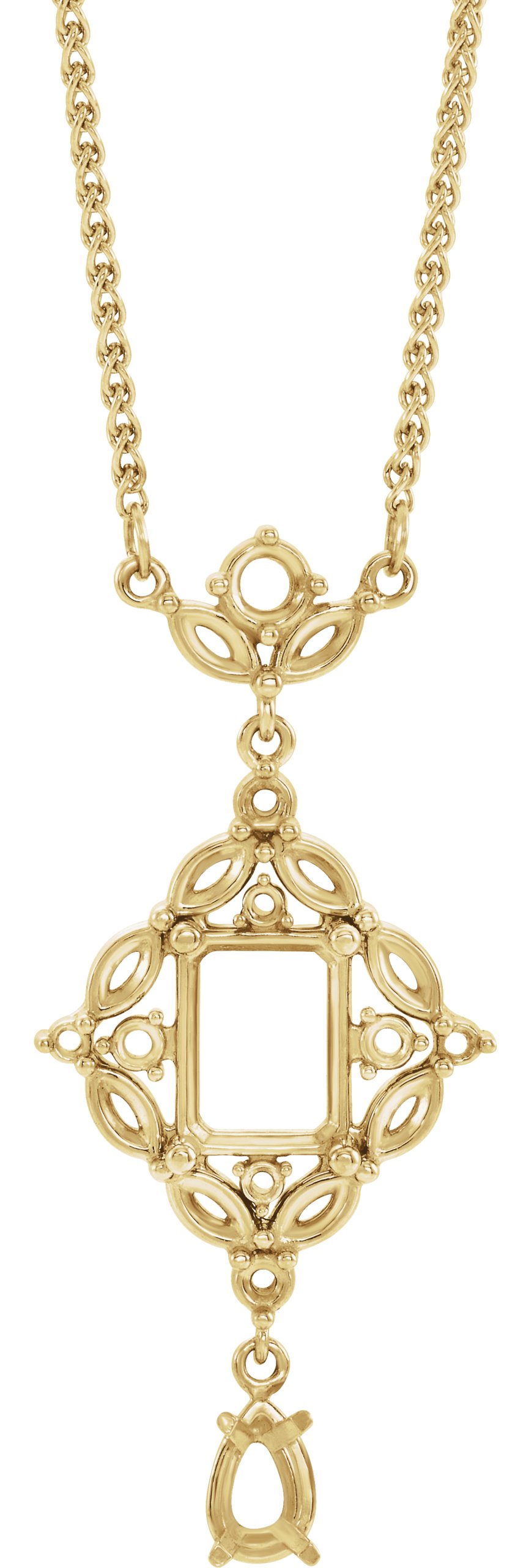 Halo-Style Necklace or Center