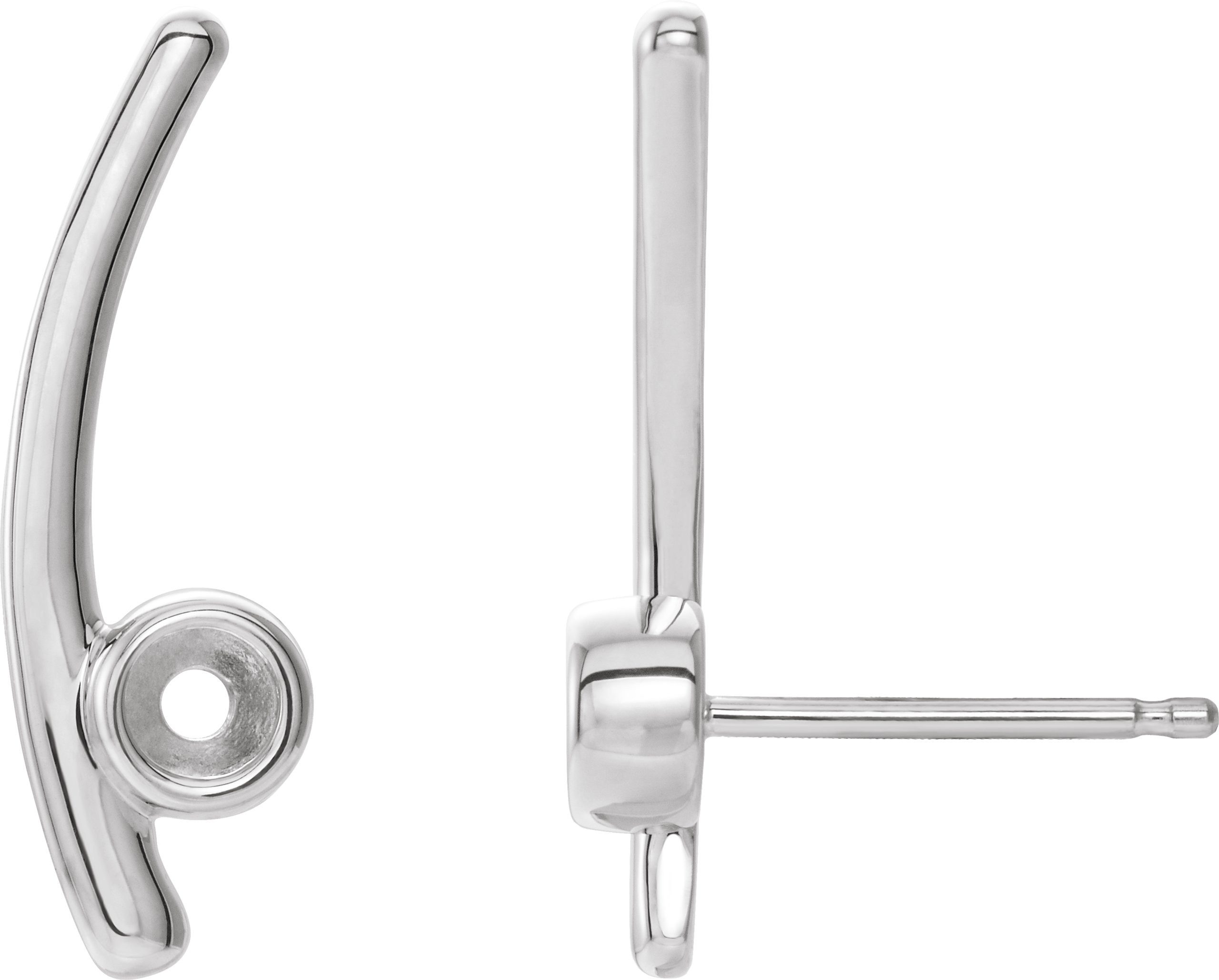 Bezel-Set Ear Climbers