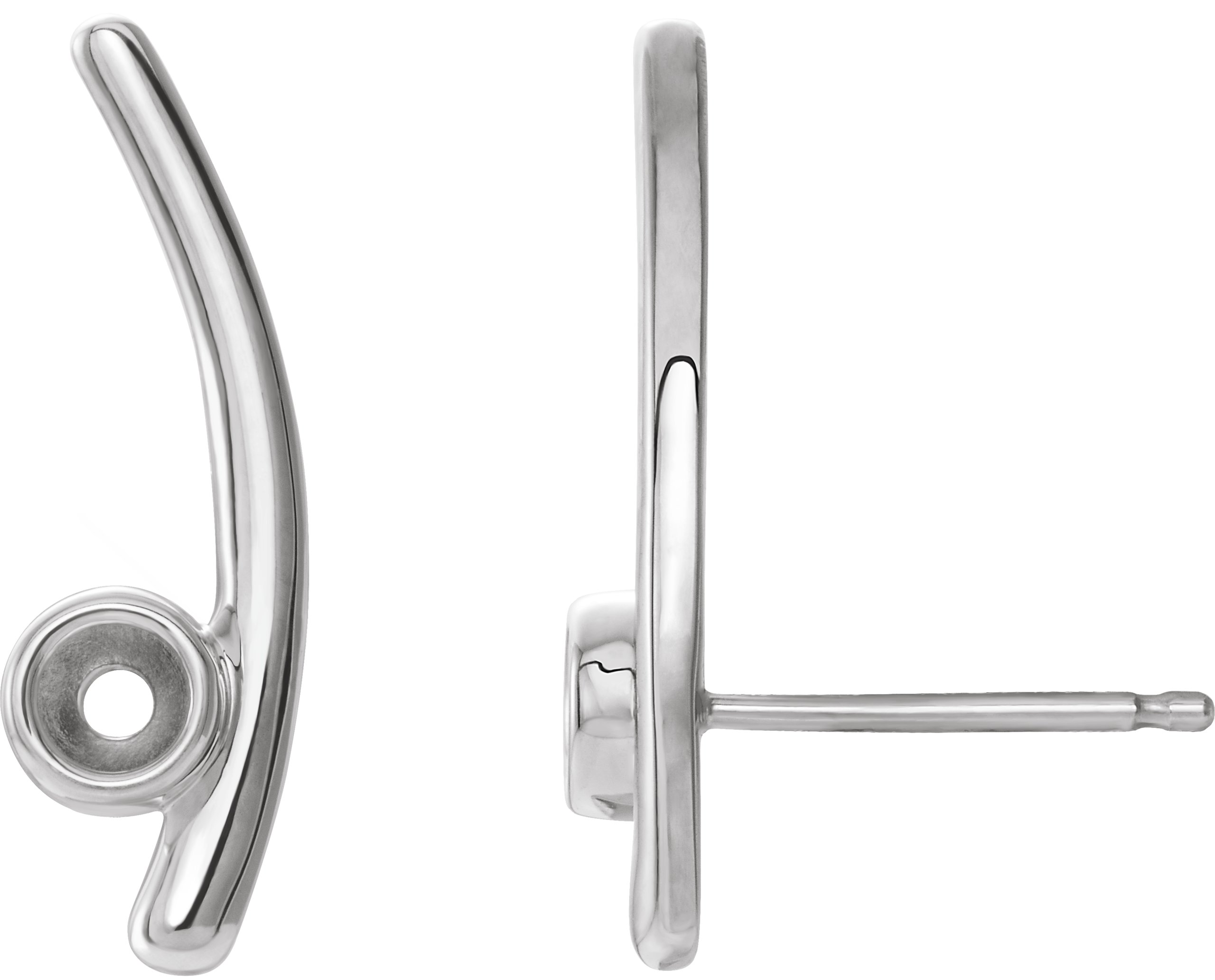 Bezel-Set Ear Climbers