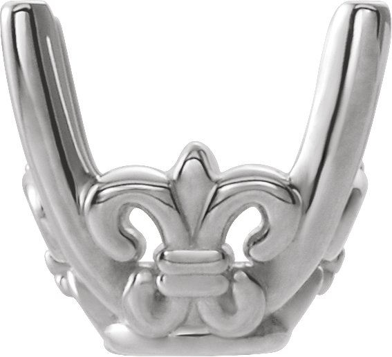 4-Prong Fleur-de-lis Basket Setting