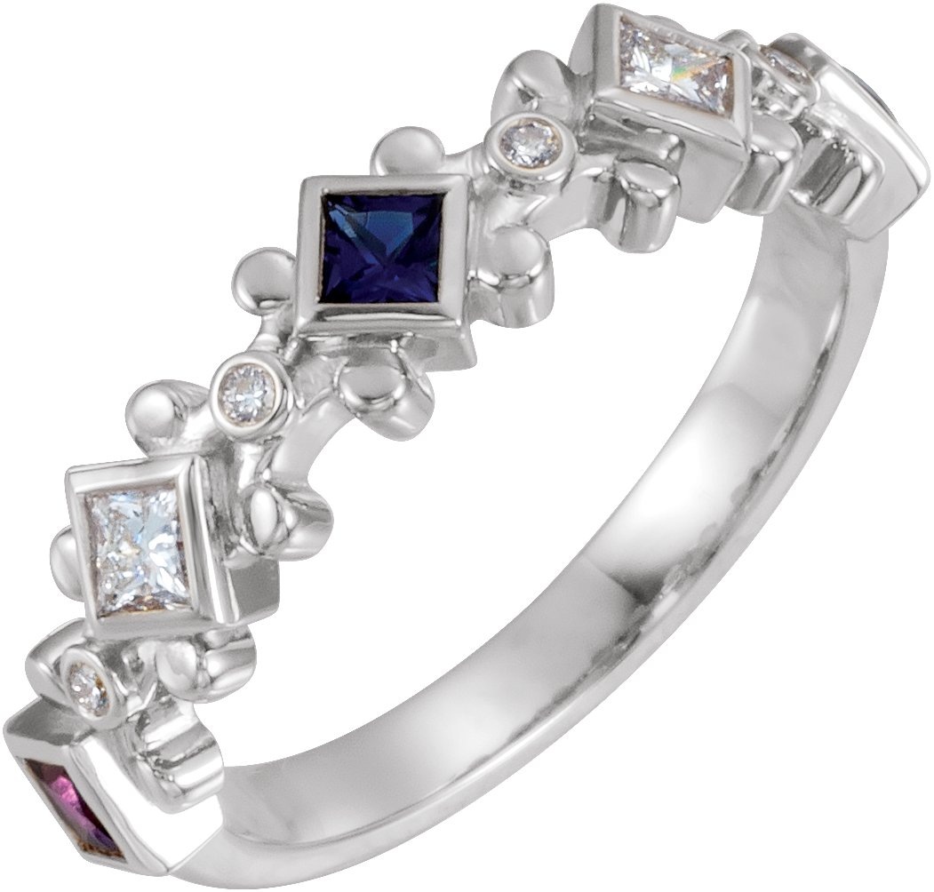 Accented Family Ring