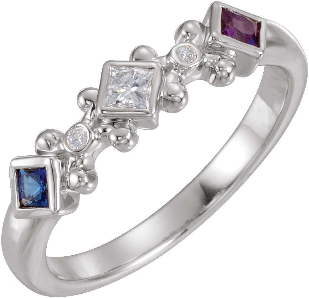 Accented Family Ring