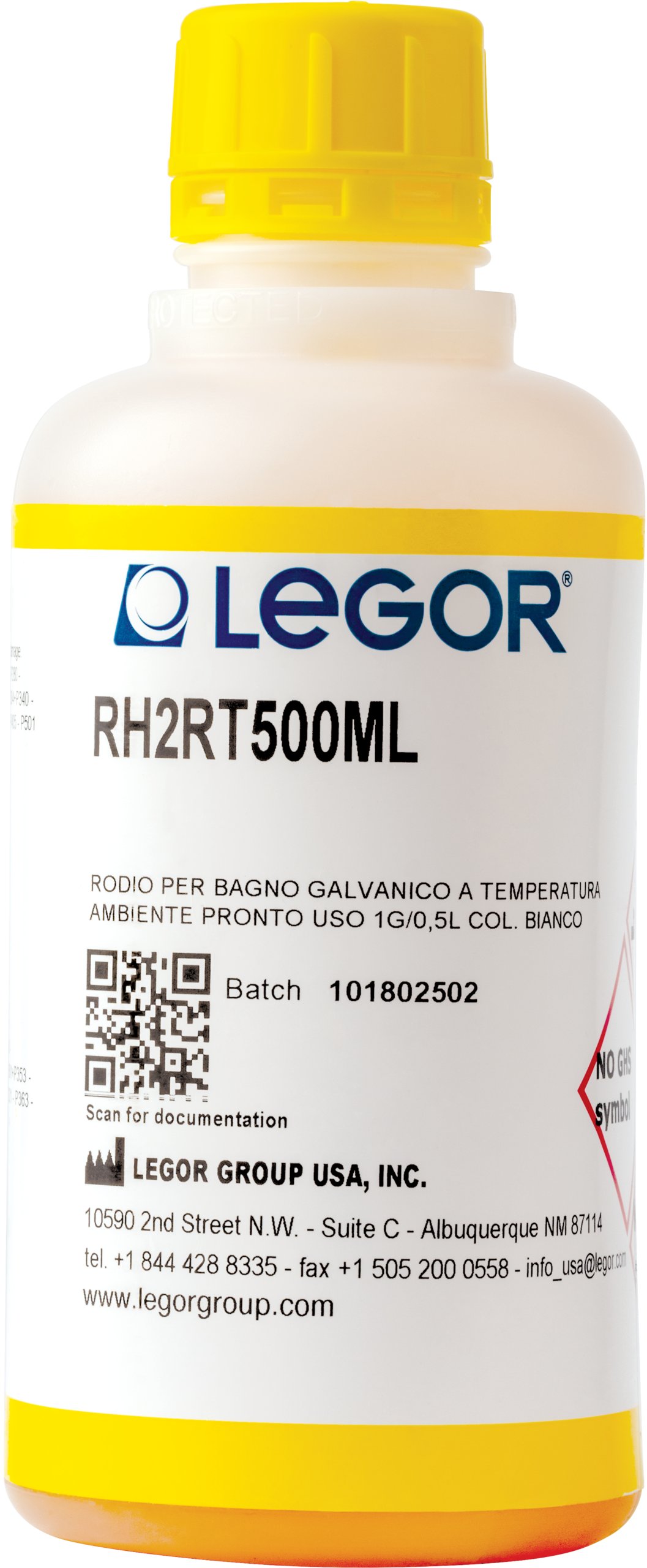 Legor Ultra White Rhodium 1G for Bath 1L