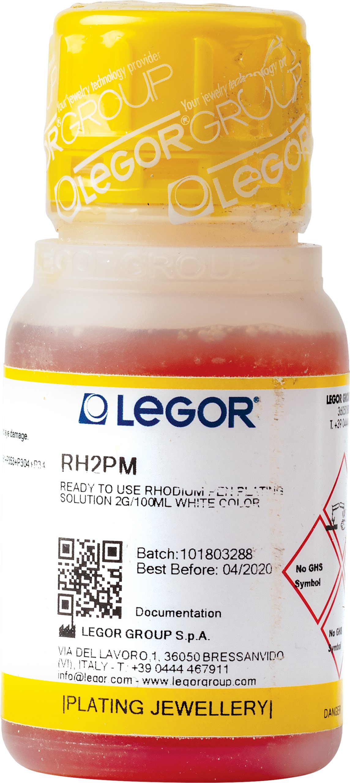 Legor 24 KT Yellow Gold Micron Solution for Bath Plating 2 Gram