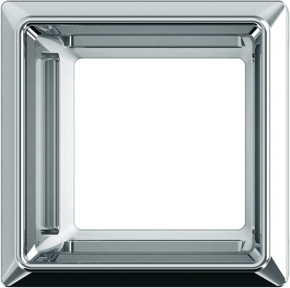 Square Bezel-Set Slide Pendant