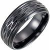 Black Titanium Patterned Band Size 7.5 Ref 14755995