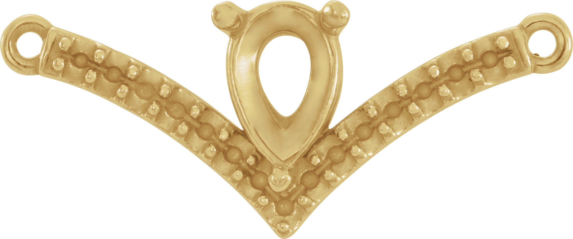 Accented V Necklace or Center