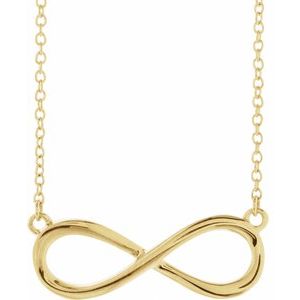 14K Yellow Infinity-Inspired 18" Necklace