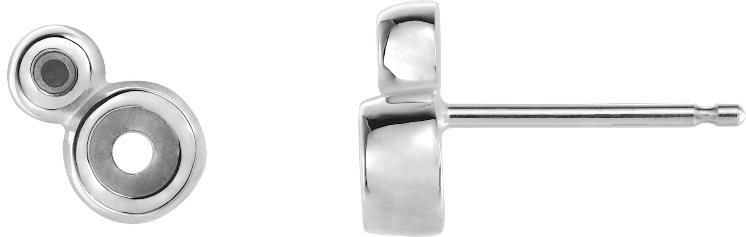 Accented Bezel-Set Earrings
