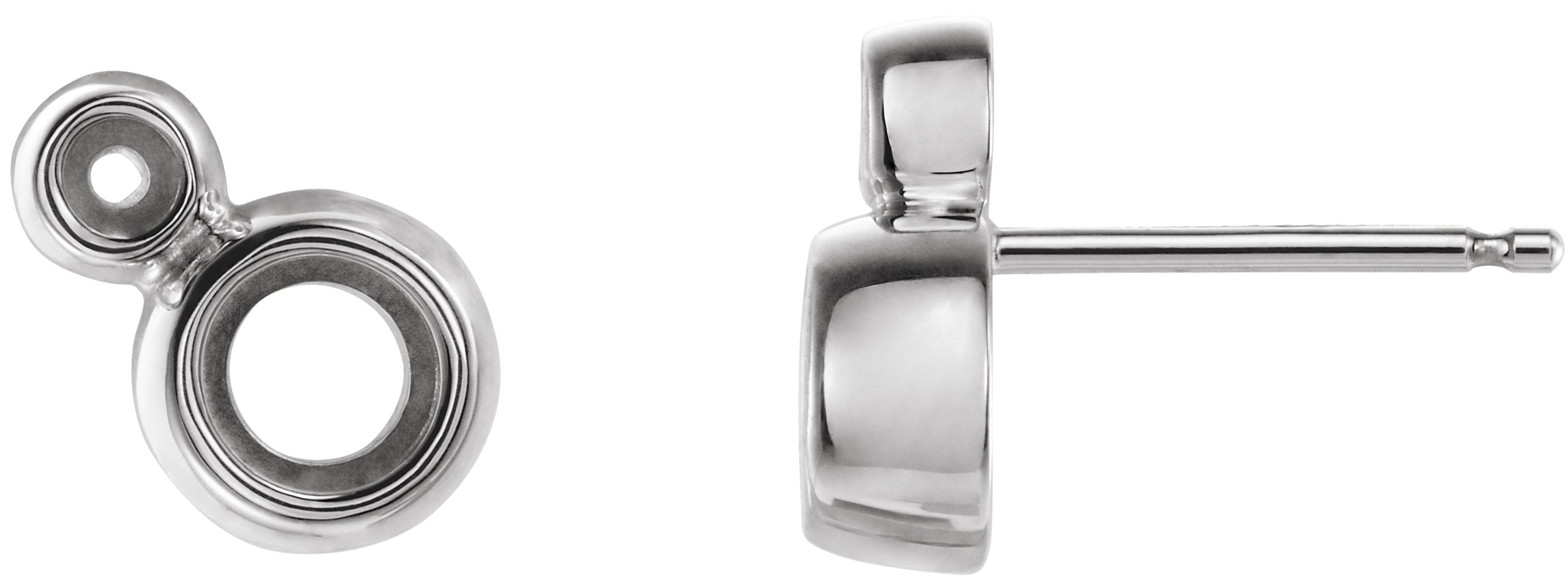 Accented Bezel-Set Earrings