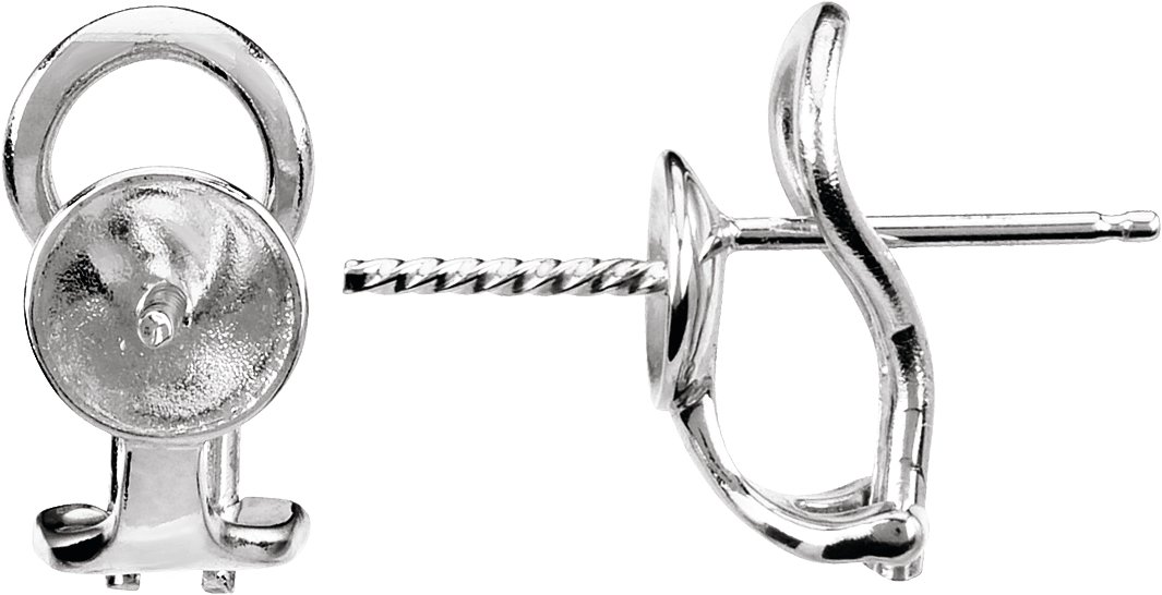 Pearl Omega Earrings