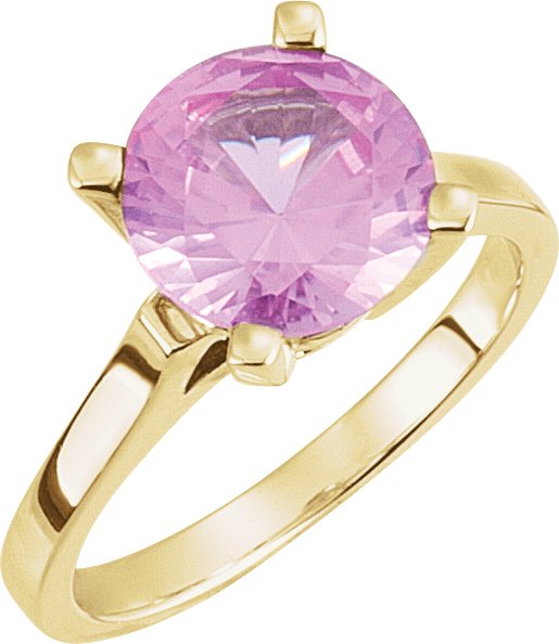Ring Mounting for Round Gemstone Solitaire