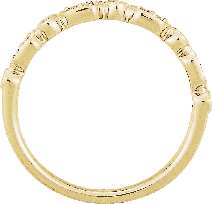 14K Yellow 1/8 CTW Natural Diamond Stackable Ring