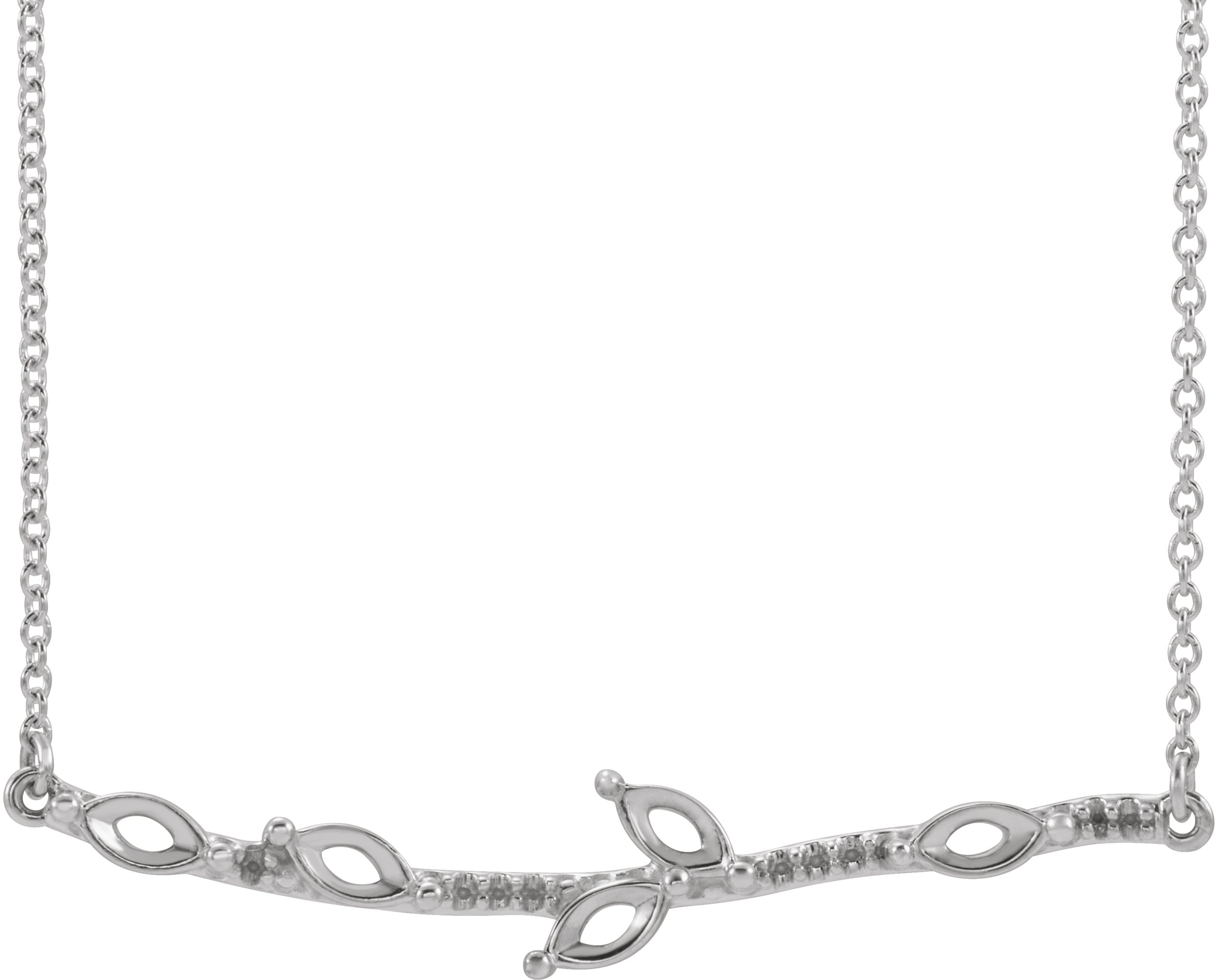 Family Curved Bar Necklace or Center