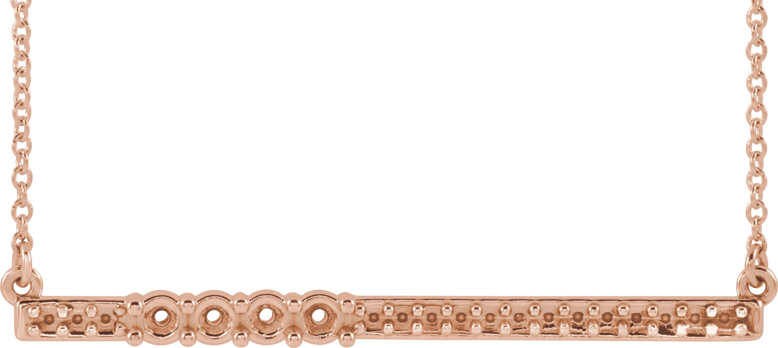Accented Family Bar Necklace or Center