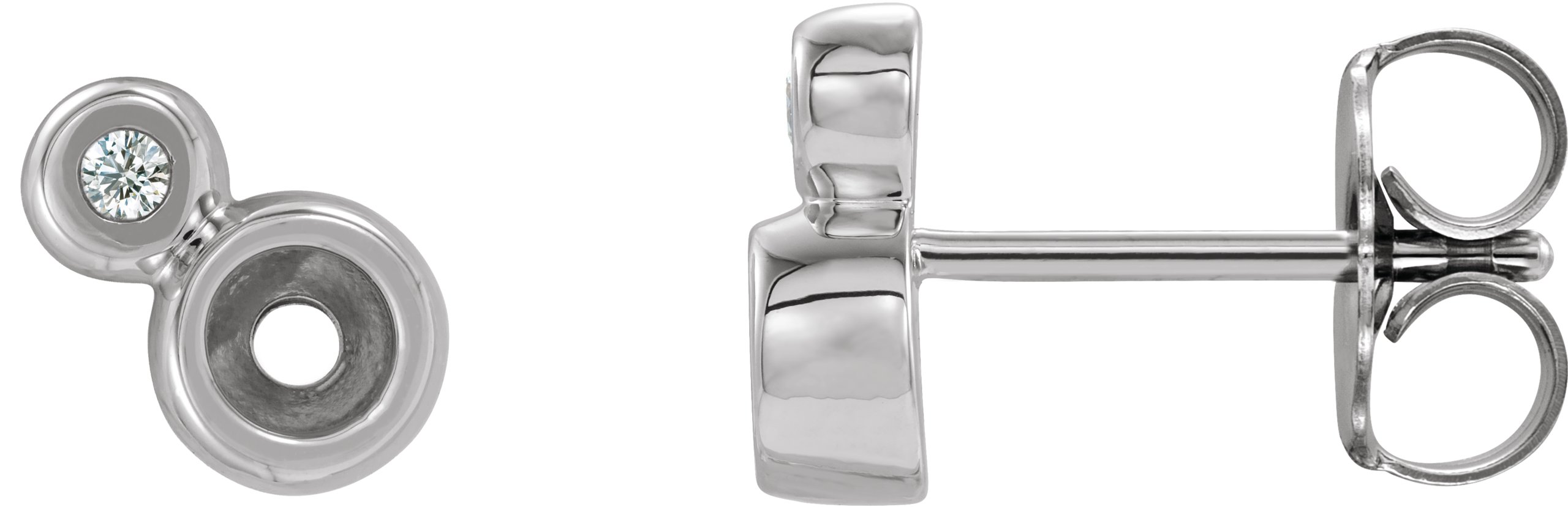 Accented Bezel-Set Earrings