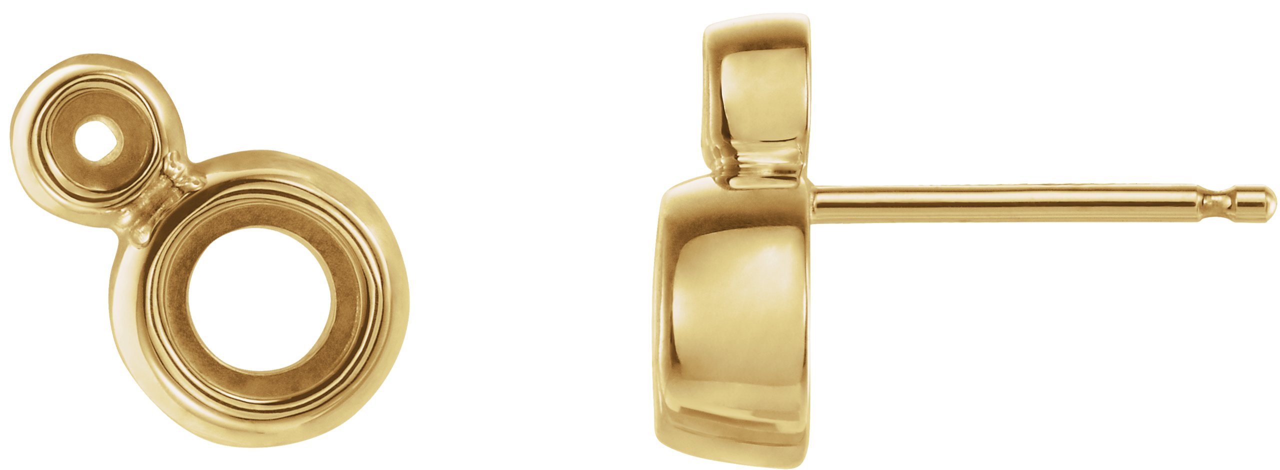 Accented Bezel-Set Earrings