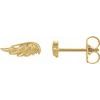 14K Yellow Angel Wing Earrings Ref. 15158621
