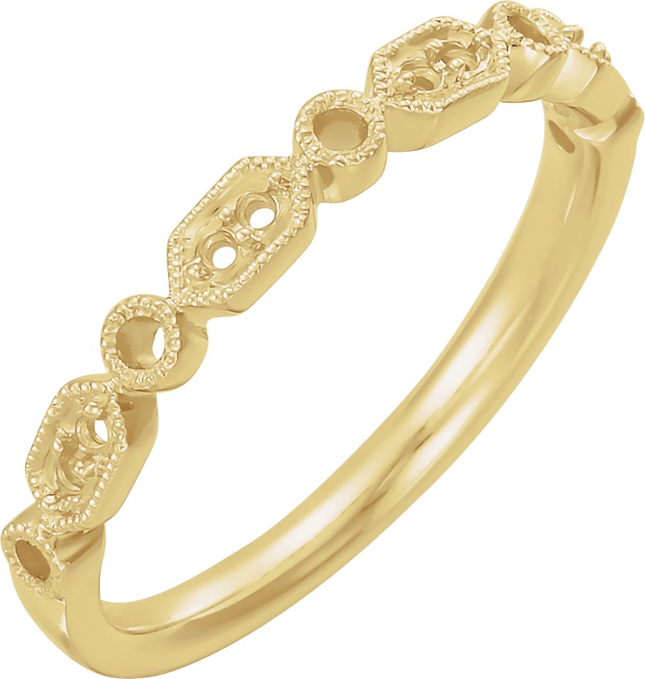 Accented Stackable Ring