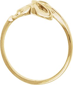 14K White Freeform Ring