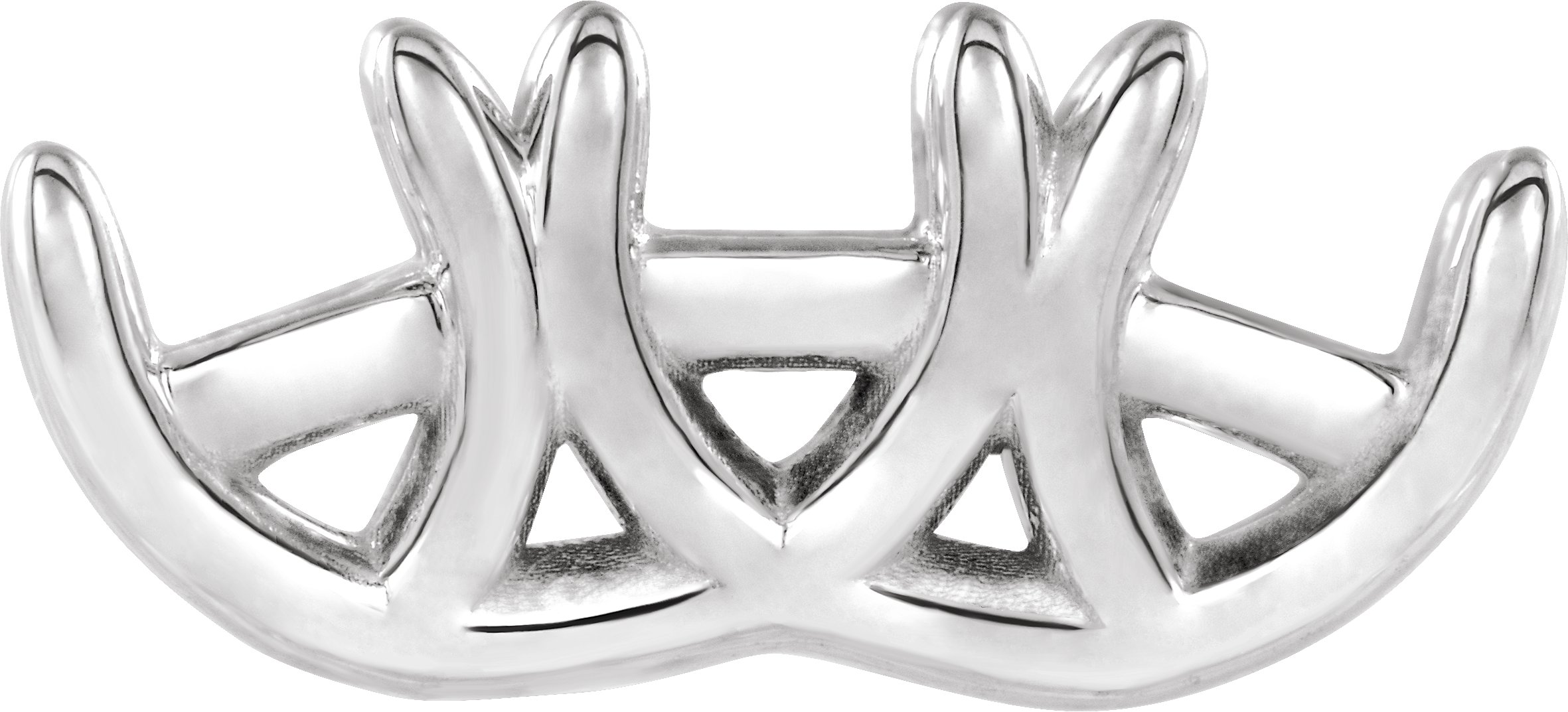 Round 4-Prong Three-Stone Shank Setting