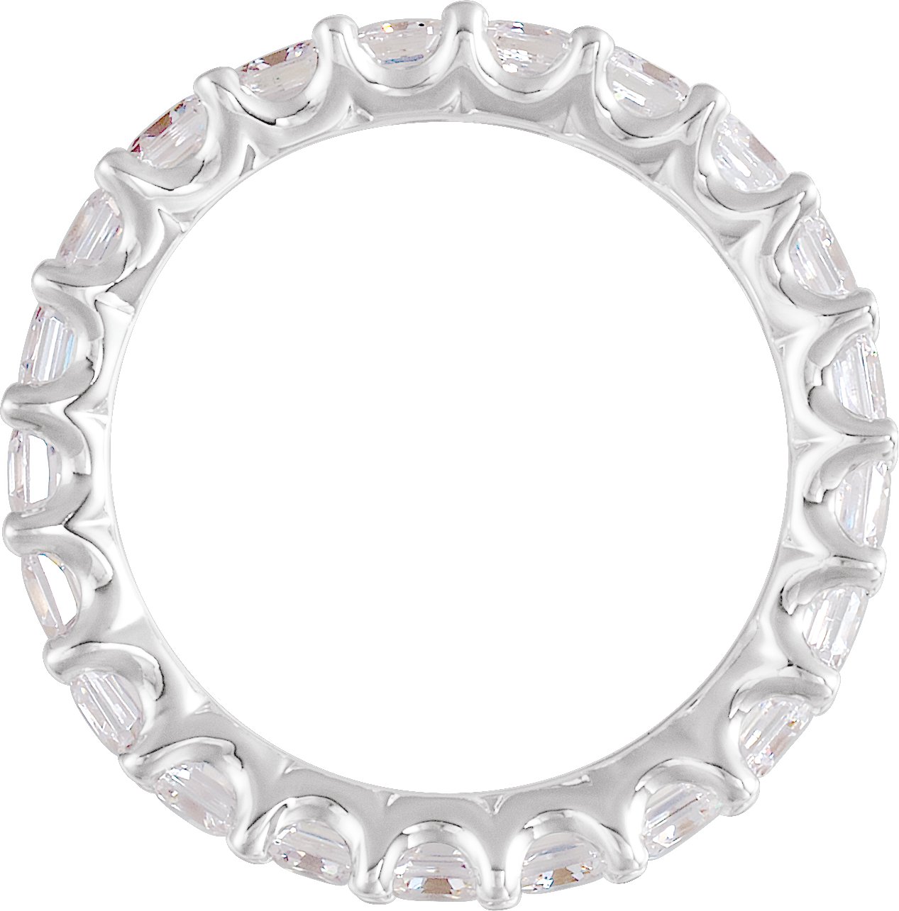 10K Rose Eternity Band Mounting Size 6