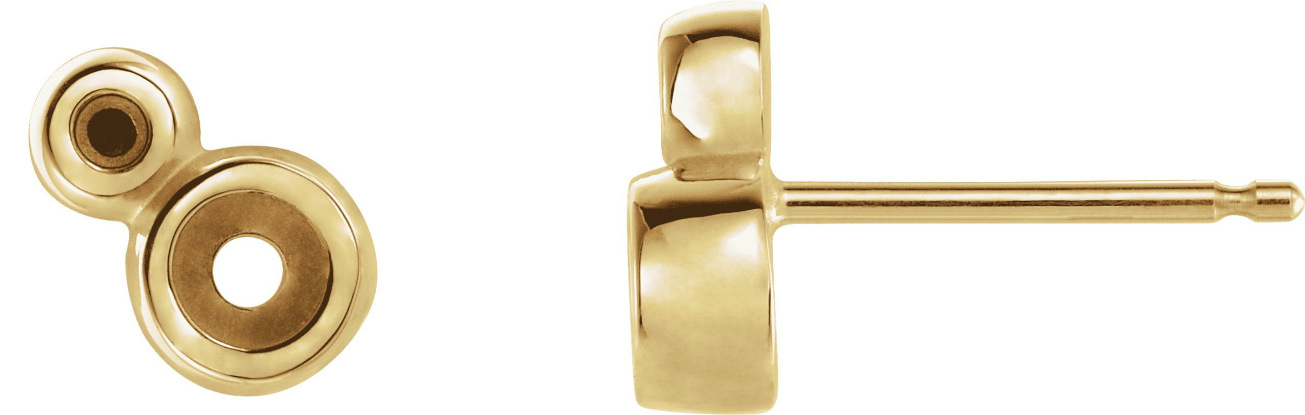 Accented Bezel-Set Earrings