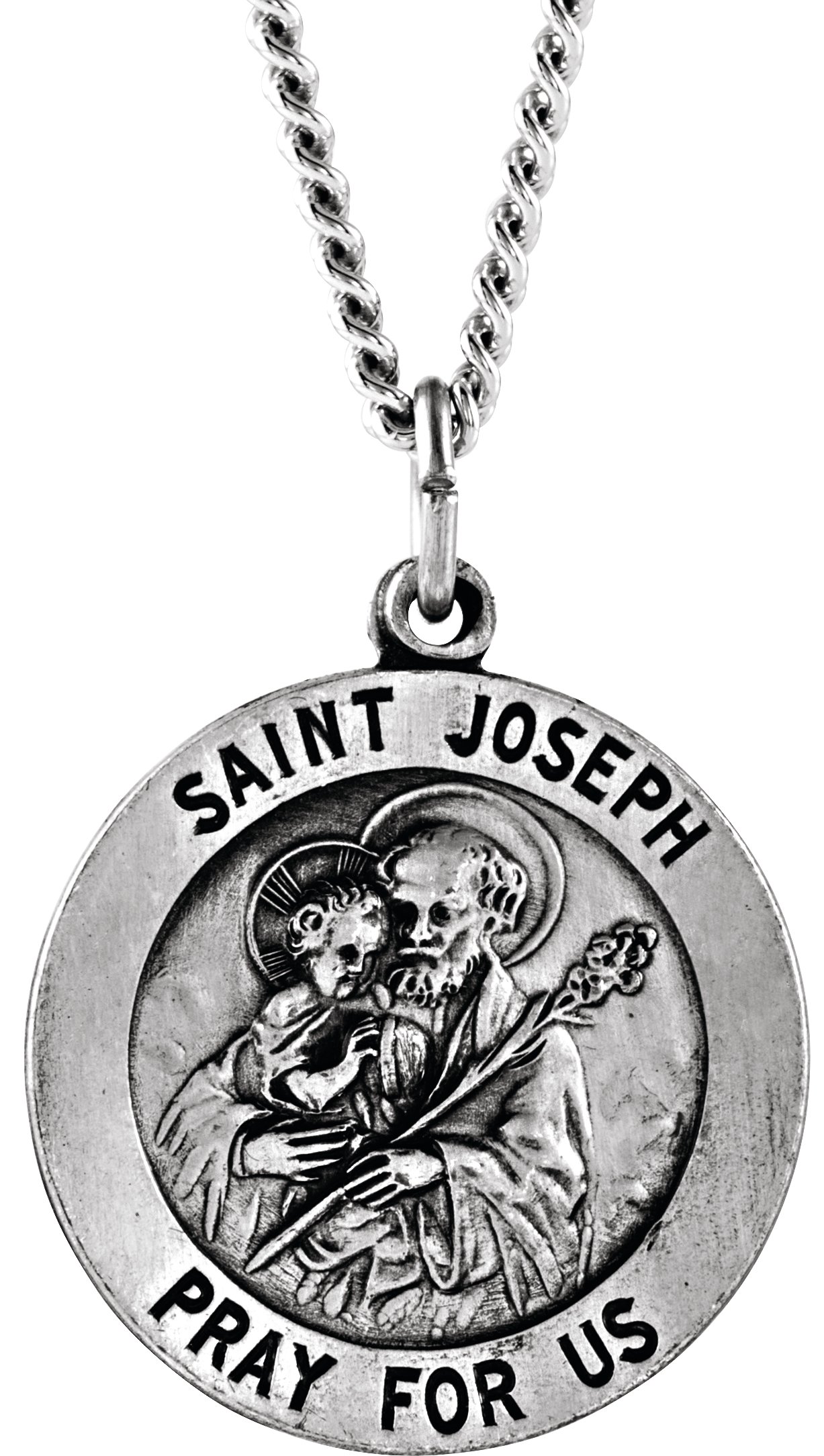 St. Joseph Medal Necklace or Pendant