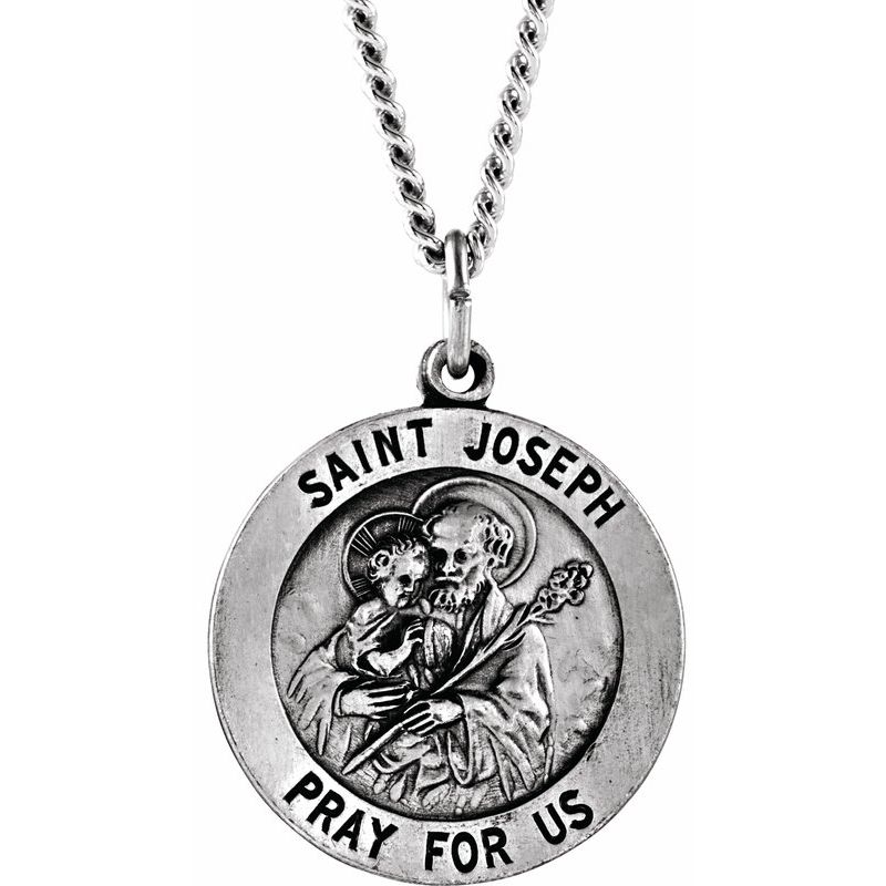 St. Joseph Medal Necklace or Pendant