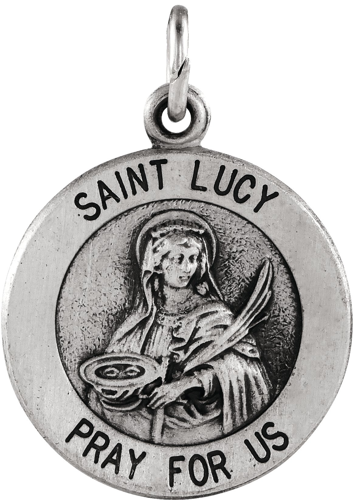 St. Lucy Medal Necklace or Pendant