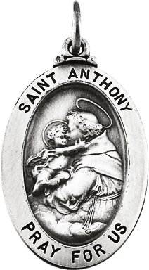 St. Anthony of Padua Medal Necklace or Pendant