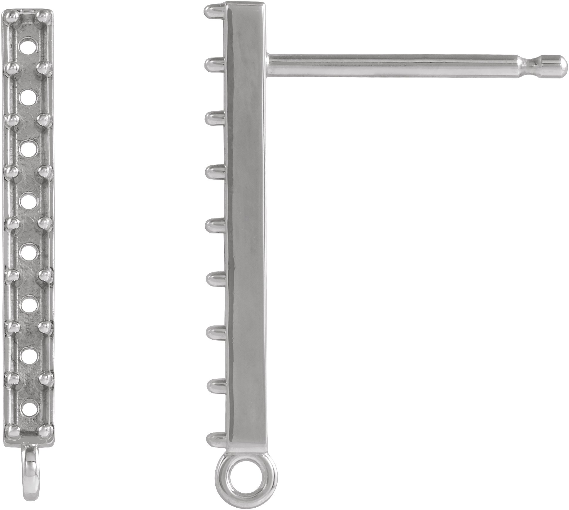 Accented Bar Earring Top