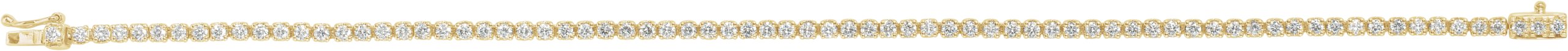 14K Yellow 2 CTW Diamond Line 7 Bracelet 