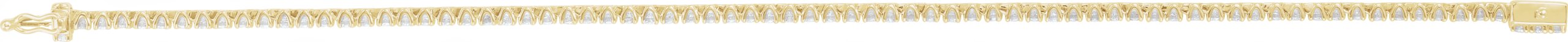 14K Yellow 2 CTW Diamond Line 7 Bracelet 