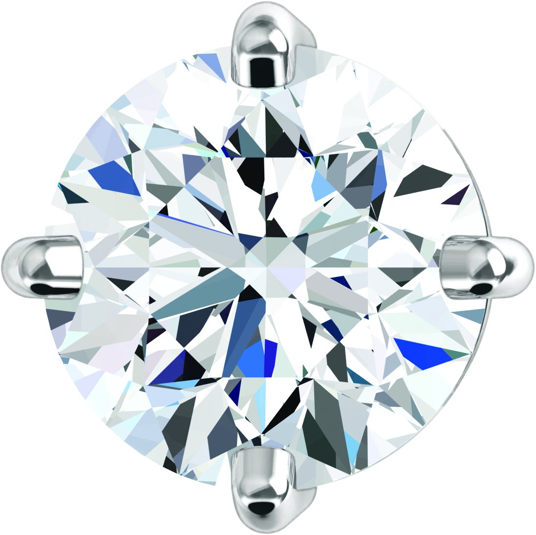 Round 4-Prong Slide Pendant