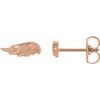 14K Rose Angel Wing Earrings Ref. 15158622